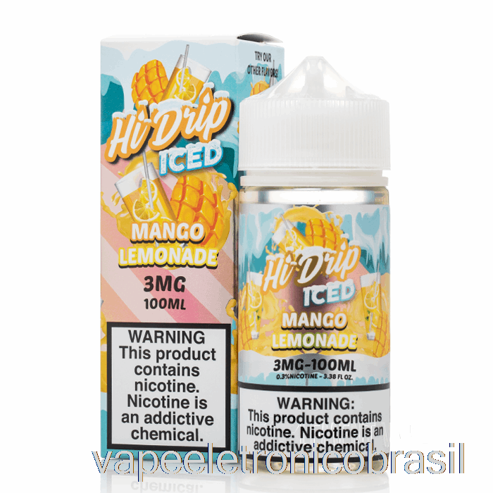 Vape Recarregável Limonada De Manga Gelada - E-líquidos Hi-drip - 100ml 3mg